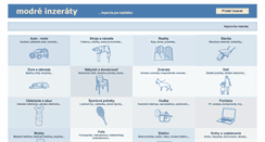 Desktop Screenshot of modreinzeraty.sk