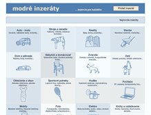 Tablet Screenshot of modreinzeraty.sk